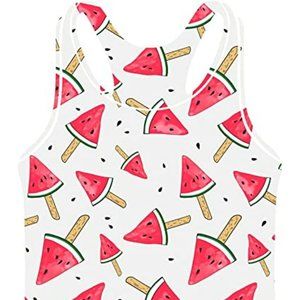 Belovecol Girls Swimsuit Two Piece Tankini   watermelon Pattern   A193-51